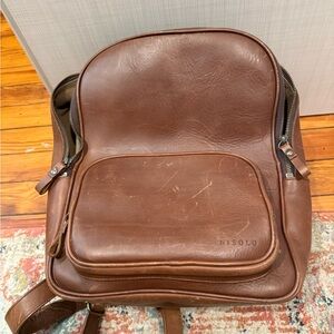 Nisolo Brown Leather Backpack
